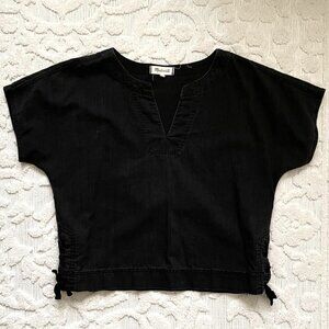 Madewell Black Chambray Short Sleeve